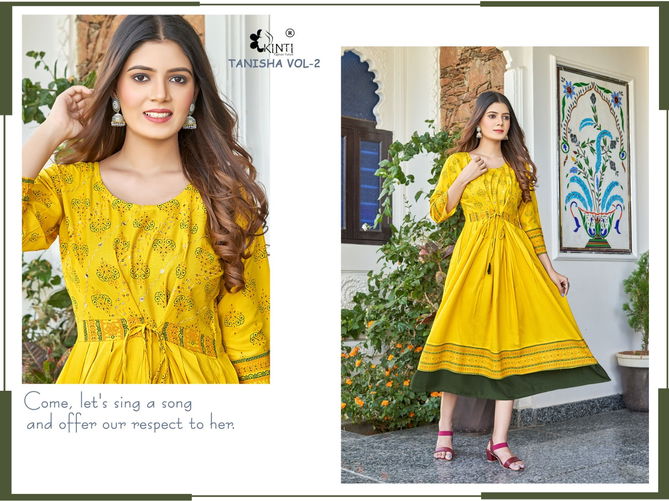 Kinti Tanisha Vol 2 Long Designer Kurtis Catalog
